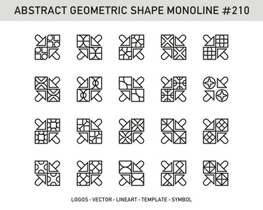 抽象几何装饰元素符号图标矢量