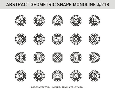 抽象几何装饰元素符号图标矢量