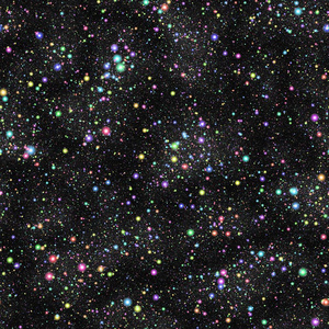 抽象多彩宇宙,彩虹星星,夏天的夜晚星空, 多色的外层空间,无缝的银河