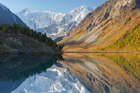 美丽的秋景，阿尔泰山俄罗斯