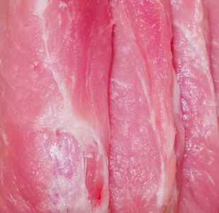 肉的质地。肉的背景。新鲜猪肉图案