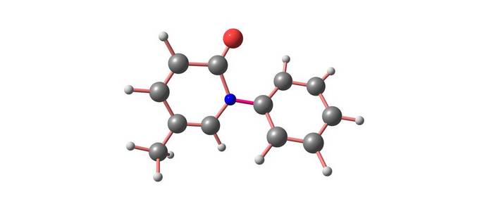 吡非尼酮分子结构上白色孤立
