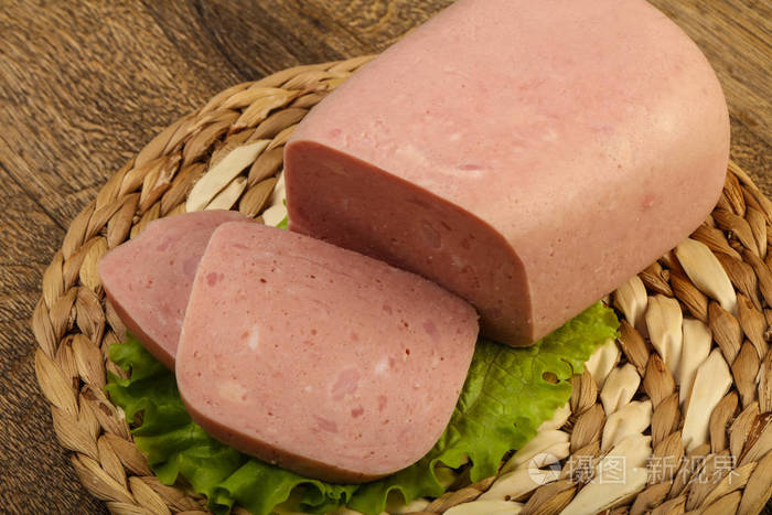 美味切片的火腿肠