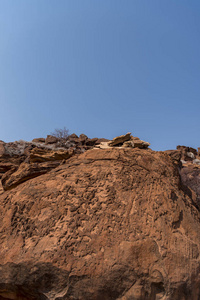 纳米比亚的tyfelfontein
