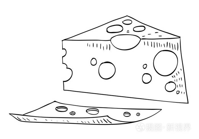 卡通形象的奶酪插画-正版商用图片0yxvb8-摄图新视界
