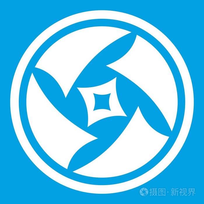 覆盖目标图标白色插画-正版商用图片0yxz3m-摄图新视界