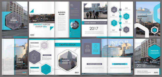 A4 宣传册封面设计 横幅框架 广告传单 文本字体 标题表模型集 战略信息的抽象模板。现代向量头版艺术与城市街道纹理。