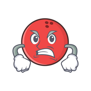 生气的保龄球球人物卡通照片