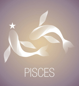 双鱼座徽标图片