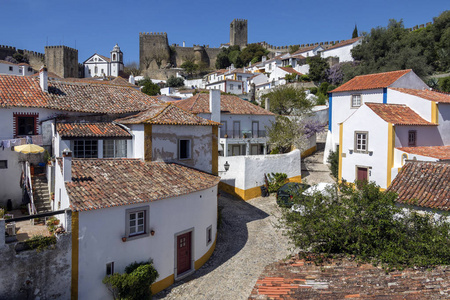 中世纪小镇的奥比都斯葡萄牙