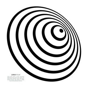 漩涡 黑洞 径向线与旋转失真。抽象的螺旋，涡形状元素