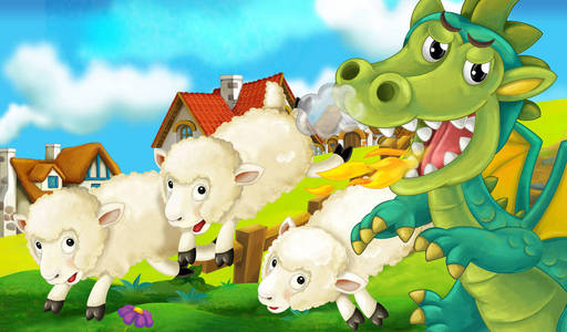 运行和追羊龙照片