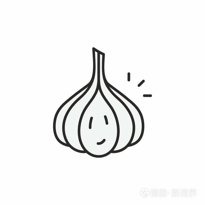 大蒜矢量图标插画-正版商用图片0yz1a9-摄图新视界
