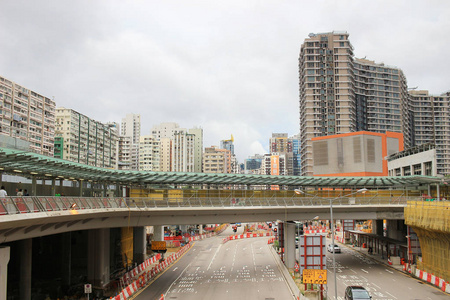 在香港的高速铁路施工现场图片