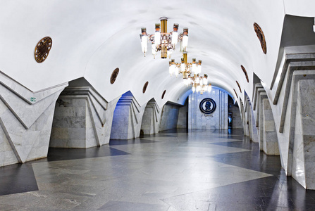 乌克兰喀尔科夫普什金斯卡地铁站