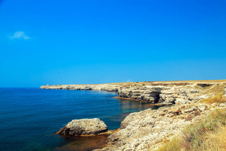 黑海，克里米亚半岛的海岸线