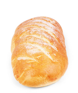 孤立在白色背景上的面包 面包