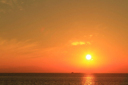 海上日落