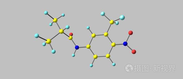 氟他胺分子结构上灰色孤立