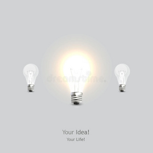 白炽灯 灵感 发光 商业 灯泡 能量 反射 闪耀 公司 领导