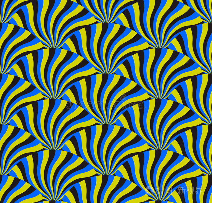 视错觉旋转周期矢量图案抽象背景