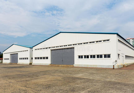 拖车空的码头室外仓库照片