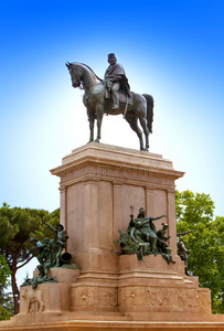 意大利罗马的法罗德吉亚尼科洛朱塞佩加里波第马纪念碑