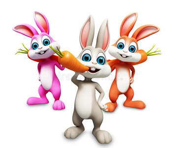 胡萝卜复活节兔