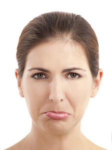 悲伤的表情照片