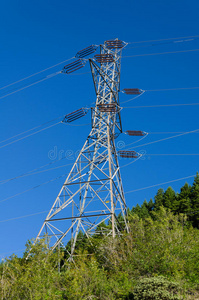 输电塔支撑电力线路