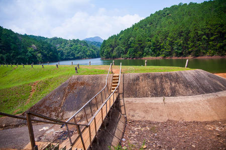 绿树成林，湖光山色