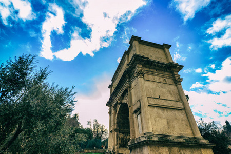 古罗马广场 地标美丽的城市