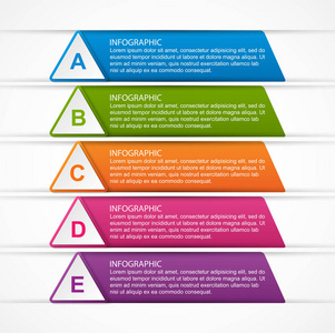 抽象的选项信息图表模板。图表为业务演示文稿或信息横幅