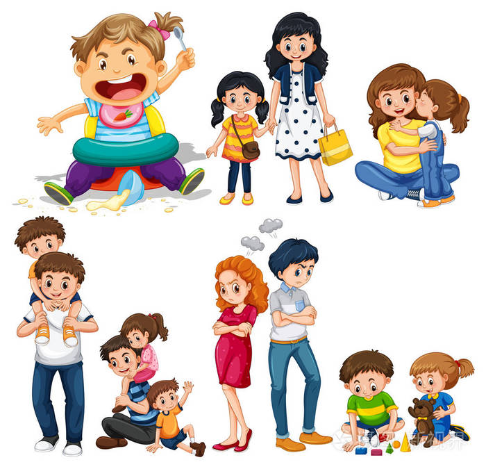 父母与孩子的家庭成员