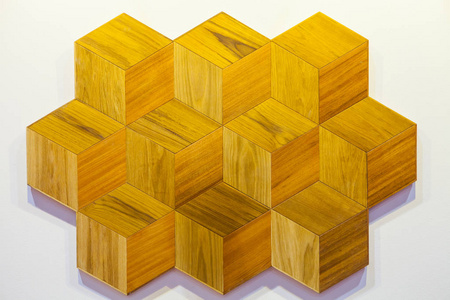 抽象的六角形瓷砖马赛克背景设计