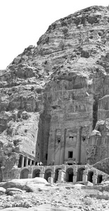 墓在约旦佩特拉古城古董网站