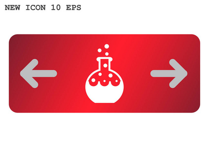 化学瓶简单 web 图标