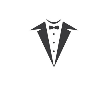 无尾礼服 logo 模板矢量图标插画设计照片