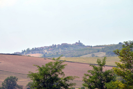 乡村景观。Monferrato，意大利皮埃蒙特