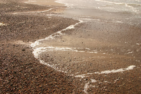 美丽的白色沙滩，在海海滩