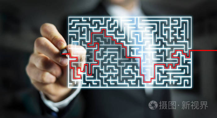 商人搜索解决方案的一个复杂的迷宫