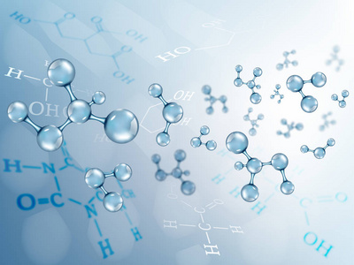 分子公式矢量背景.分子和化学公式照片