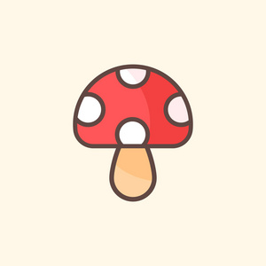 卡通可爱蘑菇照片