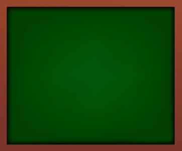 空的绿色学校黑板与帧向量.您设计的模板照片