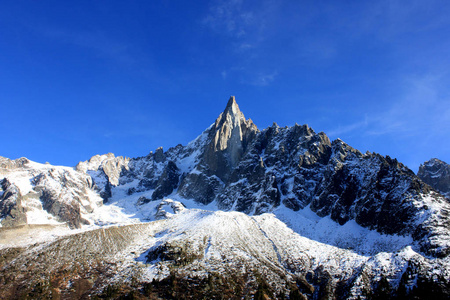 钻头杜 Dru 万宝龙地块，法国阿尔卑斯山