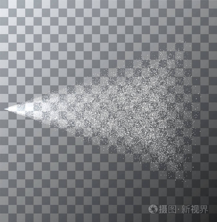 插画 在透明背景上矢量现代喷雾效果.eps