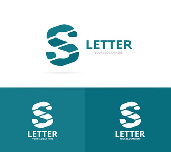 独特的向量字母 S 徽标设计模板