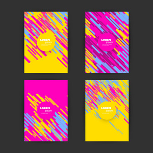 彩色封面与模式适用于横幅 标语 海报 传单