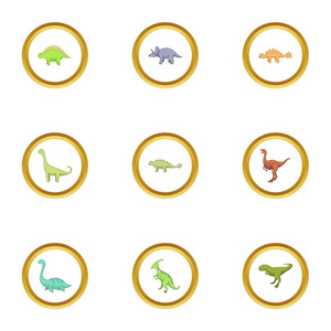不同的恐龙剪影图片