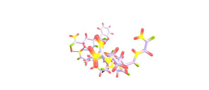 去氨加压素分子结构上白色孤立